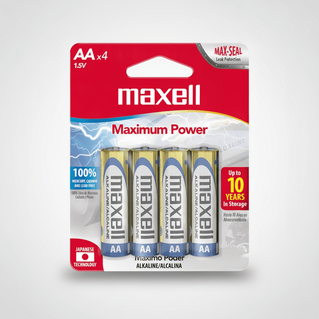 Bateria AA Maxell x4