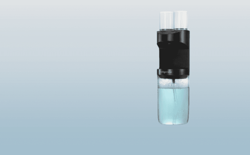 Dispensador automatico de enjuague bucal para bano