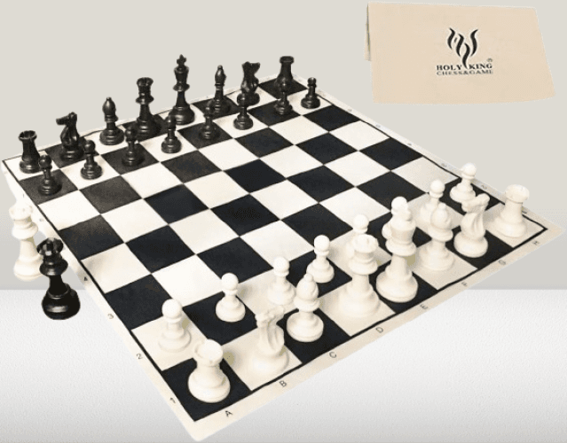 Juego de tablero de ajedrez de tela de torneo de 19 pulgadas