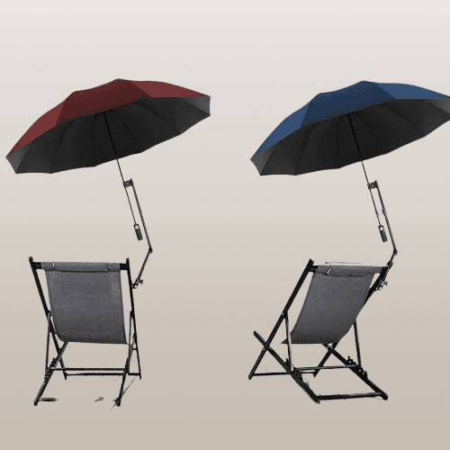 Sombrilla de playa con abrazadera universal ajustable AZUL