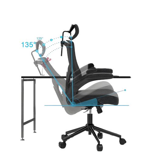 Silla de oficina de malla Respaldo alto