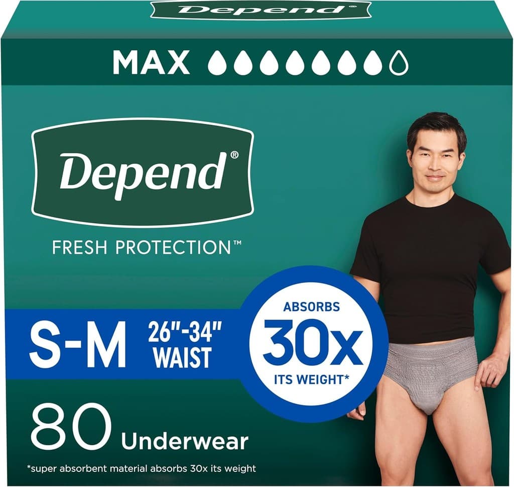 Ropa interior de incontinencia para hombres talla S-M