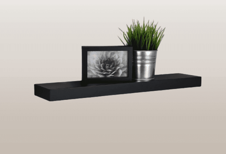 Cornisa de pared Negro 24 - pulgadas