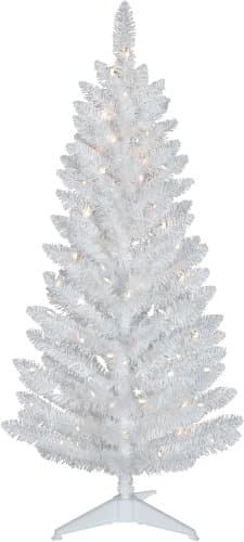 Arbol de Navidad artificial de 4 pies color blanco