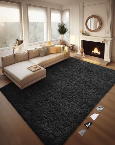Alfombras de area para sala de estar Gris de 10'x8'