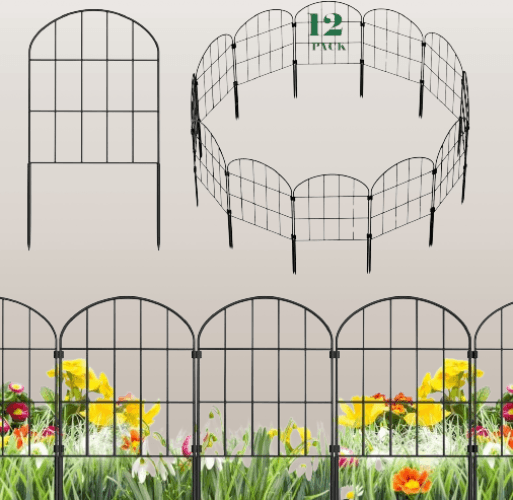 Paquete de 12 paneles decorativos para valla de jardin