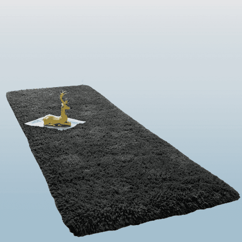 Alfombra suave de 2 x 6 pies mullida y peluda