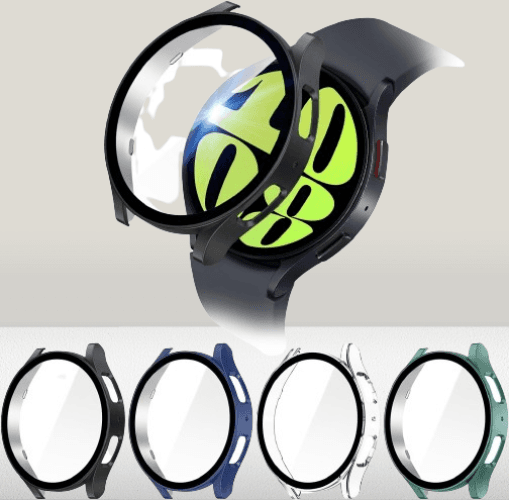 Paquete de 4 fundas protectoras de pantalla para Galaxy Watch6