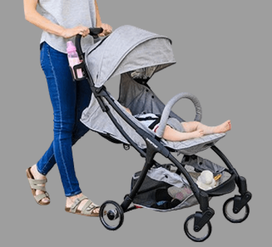 Cochecito de Viaje Plegable para Bebe Recien Nacido Color gris claro-Marca BESREY