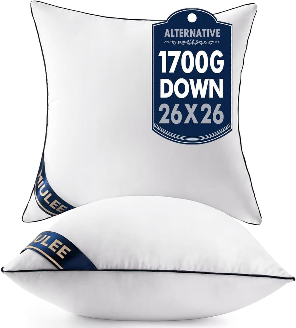 Juego de 2 almohadas acolchadas.