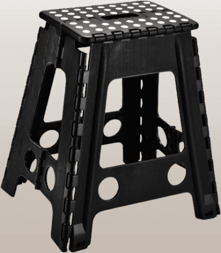 Taburete plegable de plástico resistente