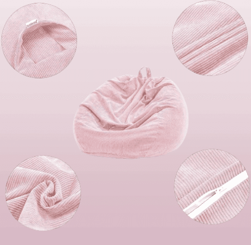 Funda para puf sin relleno para ninos y adultos - CIAN