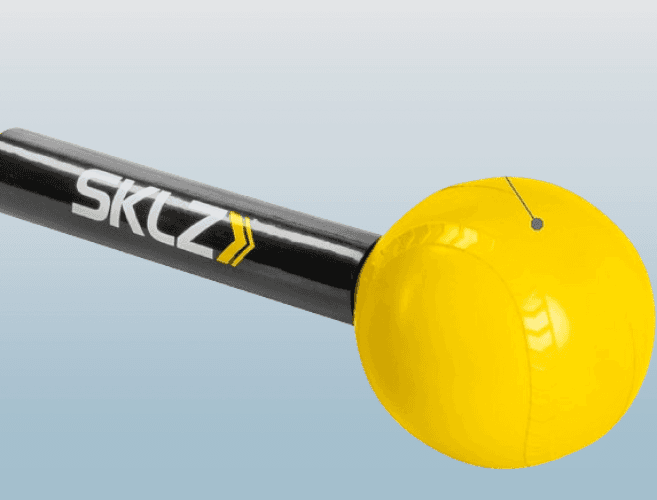 Entrenador de bateo para sóftbol con mango de absorción