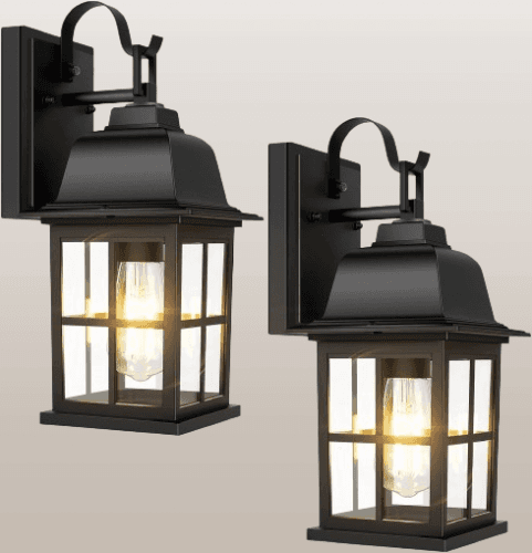 Paquete de 2 luces de pared para exteriores