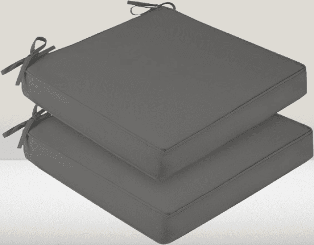 2 Cojines para sillas de exterior para muebles de patio/GRIS
