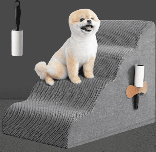 Escalera para mascotas de 4 escalones para perros pequeños
