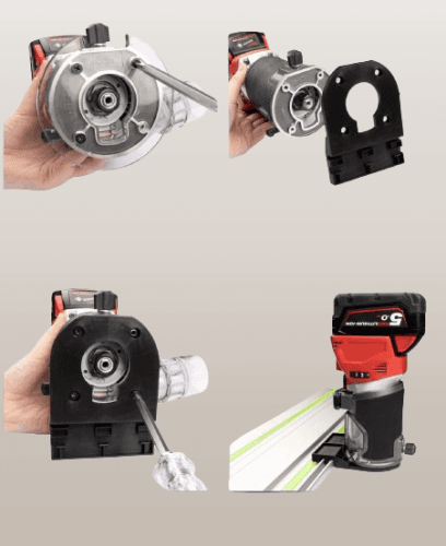 Adaptador de riel guía de sierra de pista para guía Makita