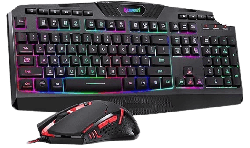 Combo de teclado y mouse para juegos de PC: incluye teclado