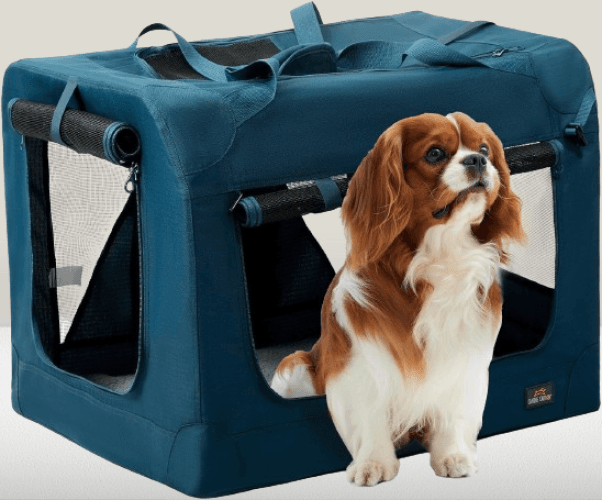 Jaula plegable suave para perros de 28 pulgadas portátil