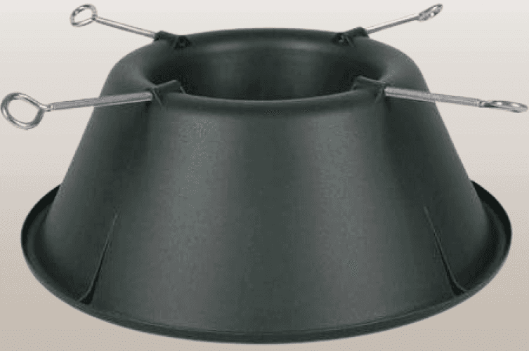 Soporte para arbol de navidad recien cortado