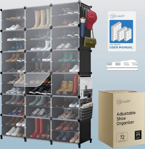 Organizador de zapatos hasta 72 pares armario de zapatos
