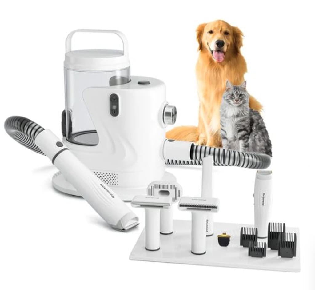Kit de aseo para perros y aspiradora de pelo de mascotas