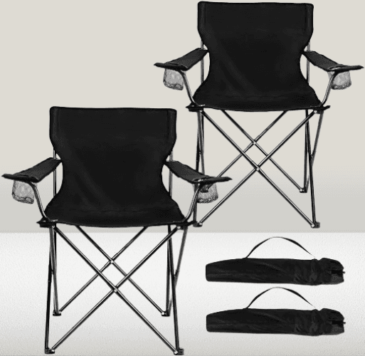 Juego de 2 sillas plegables para Camping o Playa