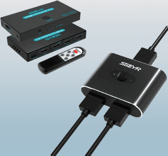 HDMI 2.0 4 puertos HDMI 2.0 interruptor bidireccional 2 en1