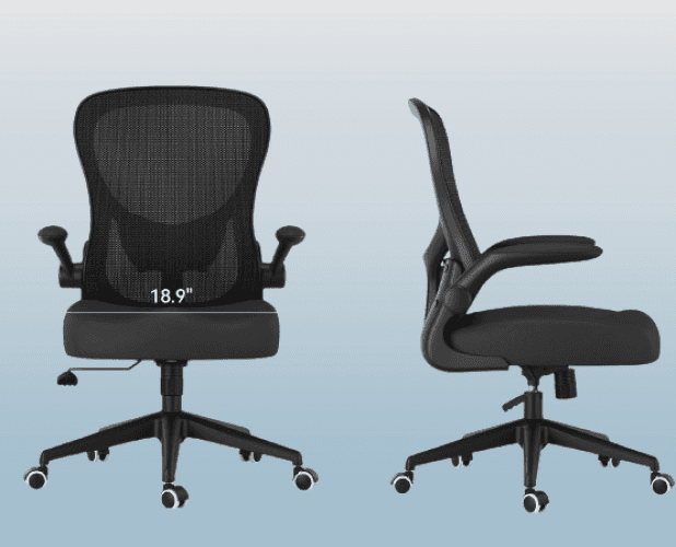 Silla de escritorio baja Negro