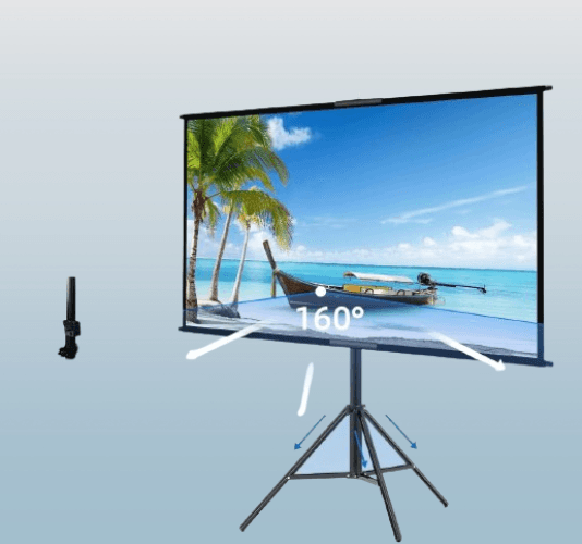 Pantalla de proyección para interiores y exteriores de 100"