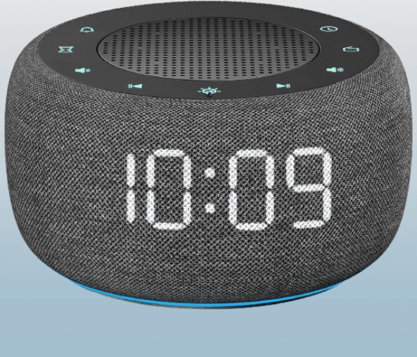 Radio despertador pequeña para dormitorios color negro