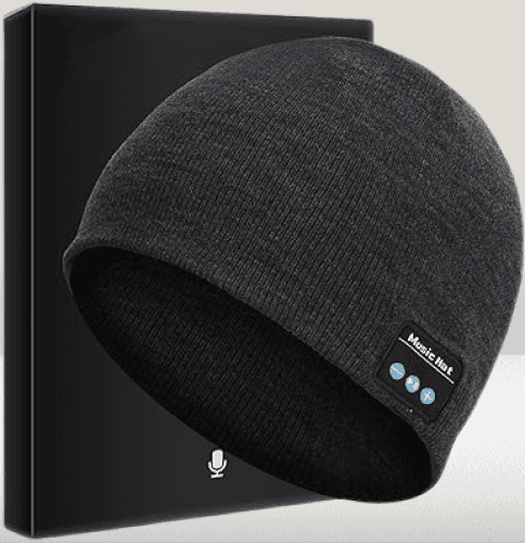 Gorro de invierno de música inalámbrico unisex color gris