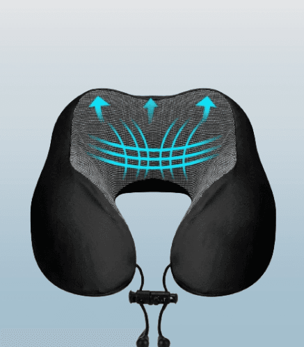 Almohada cervical portátil mejorada para dormir en avión