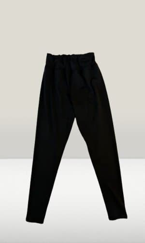 2 Leggings para mujer rosa margarita cintura elástica completa color negro talla 2XL