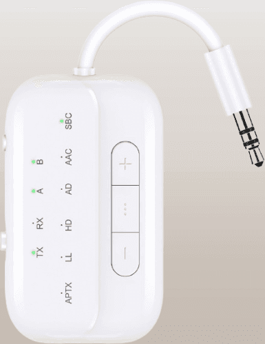 Transmisor inalámbrico 2 en 1 V5.3 para avión TV PC gimnasio interruptor