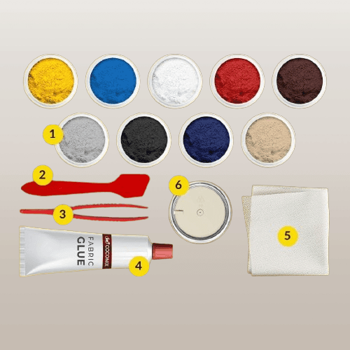 Kit de reparación de tela y alfombra