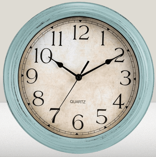 Reloj de pared de cocina de 12 pulgadas funciona con pilas