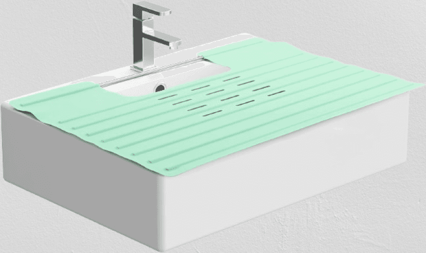 Funda para fregadero de baño para espacio en el mostrador. Tamaño 22 x 2 x 2