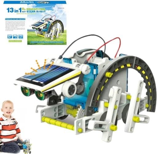 Juguete de equipo robot solar STEM 13 en 1
