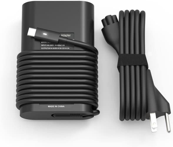 Cargador de laptop USB-C tipo C de 65 W y 45 W
