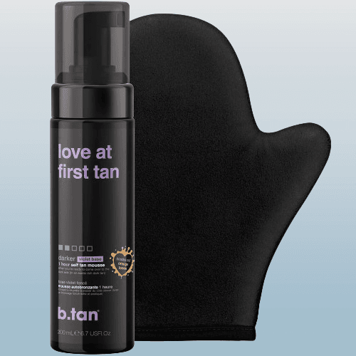 Kit de autobronceado oscuro con aplicador de manopla