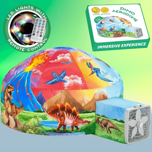 Tienda de campaña de dinosaurios