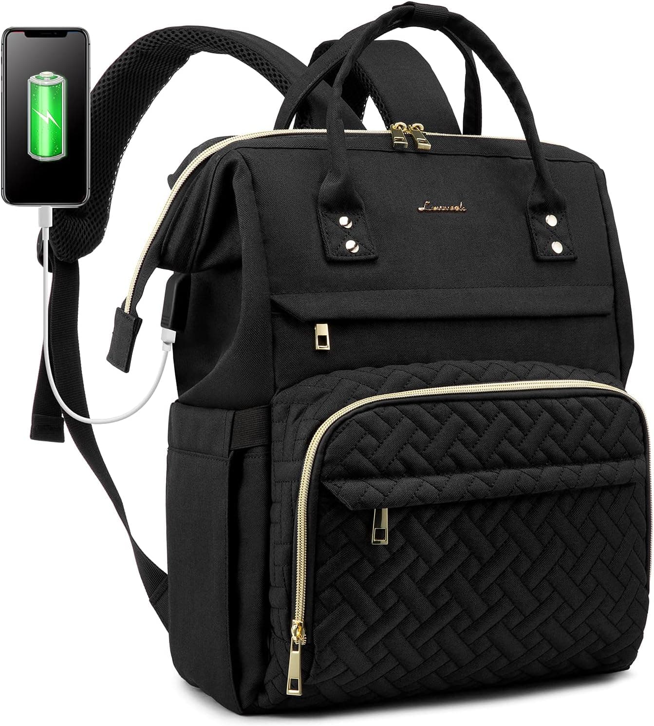 bolsa de trabajo para computadora de negocios Negro