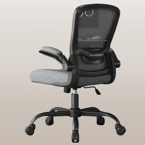 Silla ergonómica de malla para oficina con soportelumbar