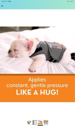 Chaqueta anti ansiedad para perros talla S