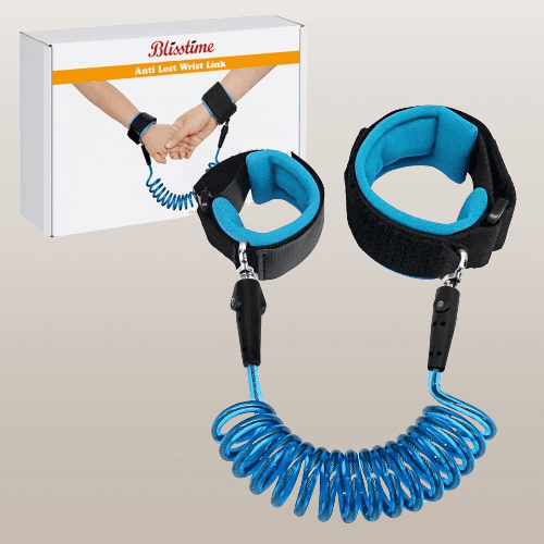 Eslabón de seguridad para muñeca para niños (azul4.9 pies) 1.5M
