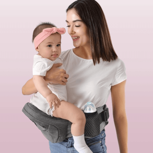 Portabebés ergonómico con superficie de asiento de cadera
