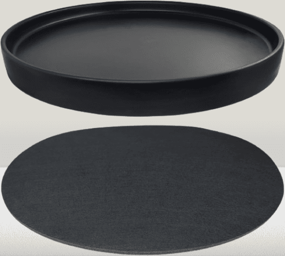 Bandeja de cerámica para macetas de 12 pulgadas