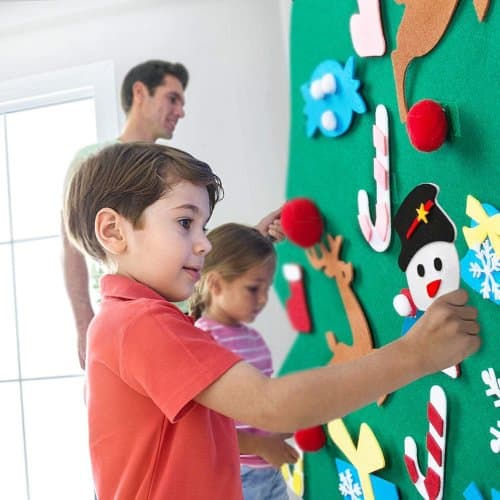 Árbol de Navidad de fieltro de 3 pies