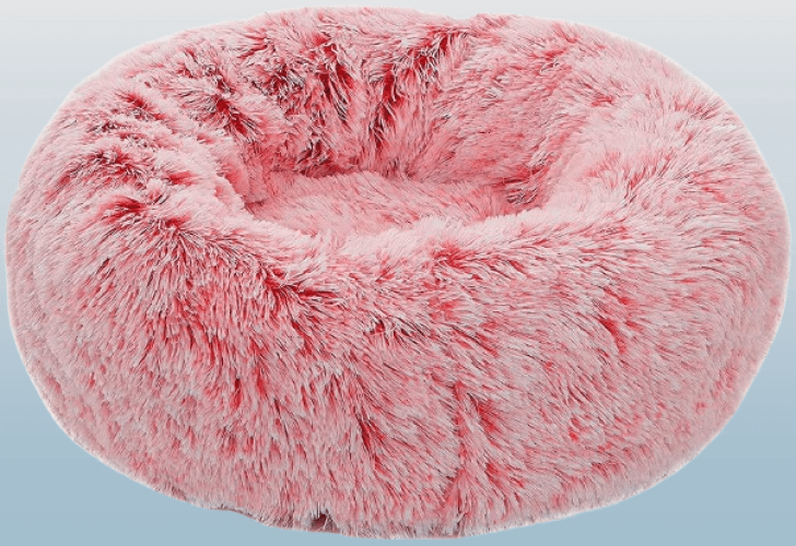 Cama afelpada para mascotas color Rosa
